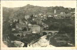 SAINT MARTIN DE VALAMAS 07 ARDECHE VUE GENERALE  EDIT CIM ECRITE CIRCULEE 1950 - Saint Martin De Valamas