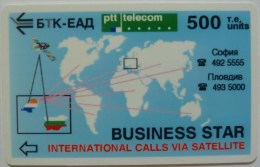 BULGARIA - Business Star - 500 Units - PTT - Calls Via Satellite - Mint - Bulgaria