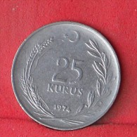 TURKEY  25  KURUS  1974   KM# 892,3  -    (Nº12047) - Turchia