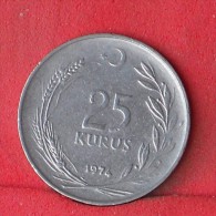 TURKEY  25  KURUS  1974   KM# 892,3  -    (Nº12047) - Turkey