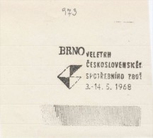 J2349 - Czechoslovakia (1945-79) Control Imprint Stamp Machine (R!): BRNO Fair Czechoslovak Consumer Goods (CZ) - Ensayos & Reimpresiones