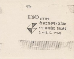 J2352 - Czechoslovakia (1945-79) Control Imprint Stamp Machine (R!): BRNO Fair Czechoslovak Consumer Goods (SK) - Proofs & Reprints