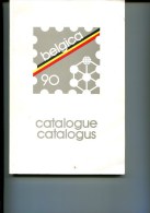 BELGIE ZNE8 BELGICA 1990 CATALOGUS MET ZWART WIT VELLETJE ER IN GEWICHT 400 GRAM - Foglietti B/N [ZN & GC]