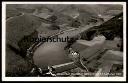 ALTE POSTKARTE STAUBECKEN HEIMBACH EIFEL Talsperre Luftbild Staudamm Stausee Barrier Lake Barrage Réservoir Cpa Postcard - Schleiden