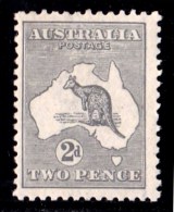 Australia 1918 Kangaroo 2d Grey 3rd Watermark Die IIA - Listed Variety - Ungebraucht