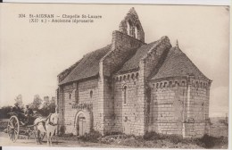D41 - NOYERS - ST AIGNAN - CHAPELLE ST LAZARE - ANCIENNE LEPROSERIE - (CALECHE CHEVAL BLANC) - Noyers Sur Cher