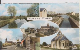 D41 - NOYERS SUR CHER - CANAL DU BERRY/UNE ECLUSE/VUE GENERALE(EN ECUSSON)/LA N.76/EGLISE/CHAPELLE ROMANE ST LAZARE - Noyers Sur Cher