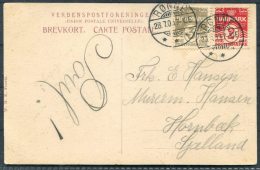 1909 Denmark Bornholm Postcard Ronne - Storia Postale