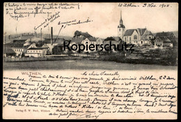 ALTE POSTKARTE WILTHEN IN SACHSEN GESAMTANSICHT FABRIK HÜNLICH Ansichtskarte Postcard Cpa AK - Wilthen