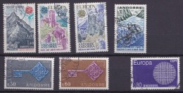 Andorre, Petit Lot, Essentiellement EUROPA - Used Stamps