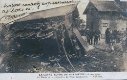 VILLEPREUX CATASTROPHE LOCOMOTIVE 1910 - Villepreux