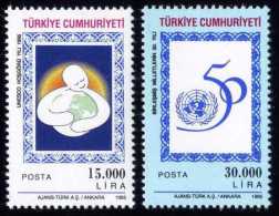 TURKEY 1995 (**) - Mi. 3061-62, Tolerance Year Of UNESCO - Neufs
