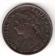 Great Britain 1 Farthing  1886  Km 753   Vf+ Catalog Val 23$ - B. 1 Farthing