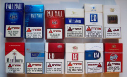 Empty Cigarette Boxes-12items #0416. - Schnupftabakdosen (leer)