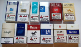 Empty Cigarette Boxes-12items #0641. - Schnupftabakdosen (leer)