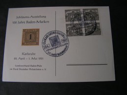 == Berlin Karte Ausstellung 1951 - Briefe U. Dokumente