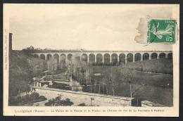 DF / 86 VIENNE / LUSIGNAN / LA VALLEE DE LA VONNE ET LE VIADUC DU CHEMIN DE FER DE LA ROCHELLE A POITIER / CIRCULEE 1912 - Lusignan