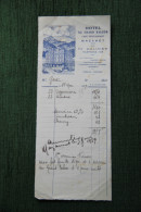 FACTURE HOTEL RESTAURANT DU GRAND BALCON à MAZAMET, Repas De 1er Communion - 1900 – 1949