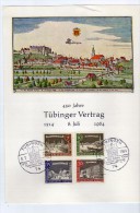 2744   Tarjeta Tubingen Vertrag 1964 - Lettres & Documents