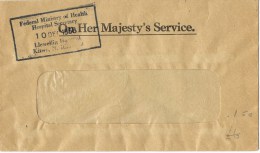 13420. Carta  KITWE (North Rhodesia) 1958. Service. On Her Majesty's Service - Northern Rhodesia (...-1963)