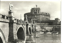 Roma (Lazio) Castel Sant'Angelo E Ponte Sul Tevere, Sant'Angelo Bridge And Castle, Pont Et Chateau Saint'Ange - Pontes