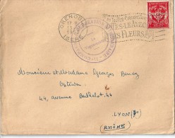 Enveloppe  Au  Depart De  Grenoble   77eme  Cie  De  Reparation  Divisionnaire - Military Postage Stamps