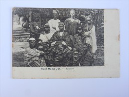 Carte Postale Ancienne : SIERRA LEONE : Chief Momo Jah , Sherbro , Stamp - Sierra Leona