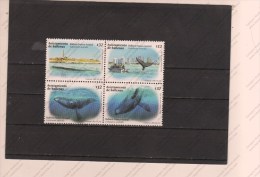 URUGUAY Nº 2518 AL 2521 - Baleines