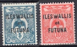 Wallis And Futuna 1920 - Mi.4,5 - MLH(*) - Gebruikt