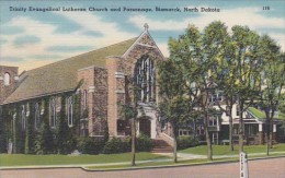 North Dakota Bismarck Trinity Evangelical Lutheran Church And Parsonage - Bismark