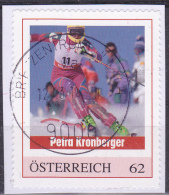 2014 - ÖSTERREICH - PM  "Petra Kronberger" 62 C Mehrf. - O Gestempelt -  S.Scan   (PM  Kronberger   At) - Sellos Privados