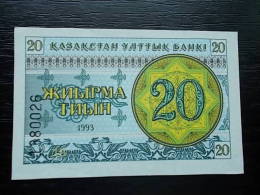 Kazakhstan 20 TYIN - 1993 - Unc - Kazakistan