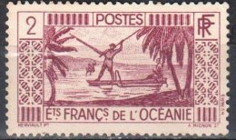 France Oceania 1934 - Mi.90 - Mint Stamps Without Gum - Nuevos