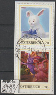 2013 - ÖSTERREICH - PM "Ostern" 2x 70 C Mehrf. - O Gestempelt A. Briefstück -s.Scan (PM 1488   At) - Personalisierte Briefmarken