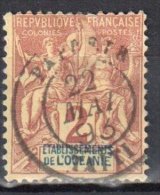 France Oceania 1892 - Mi.2- Used - Usados