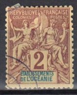 France Oceania 1892 - Mi.2- Used - Used Stamps