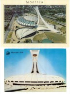 MONTREAL Quebec CANADA - Stade Olympique - Olympic Stadium - Deux (2) Cartes Différentes - Olympic Games
