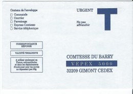 Contesse Du Barry - Cartes/Enveloppes Réponse T