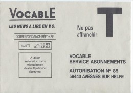 Vocable - Karten/Antwortumschläge T