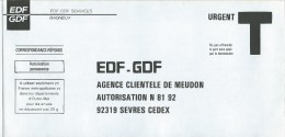 EDF GDF Meudon - Buste Risposta T