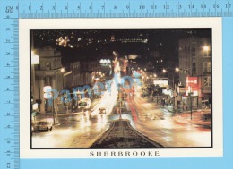 CPM Sherbroke  Quebec( Jeu De Lumière Sur La Rue King ) Carte Postale Postcard ,2 Scans - Sherbrooke