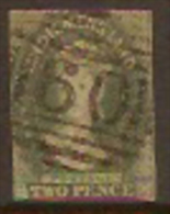 TASMANIA 1857 2d QV SG 33 U NY32 - Used Stamps