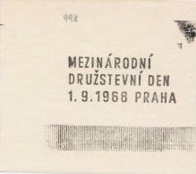 J2394 - Czechoslovakia (1945-79) Control Imprint Stamp Machine (R!): International Cooperative Day, 1.9.1968 Prague - Probe- Und Nachdrucke
