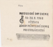 J2396 - Czechoslovakia (1945-79) Control Imprint Stamp Machine (R!): Pardubice Days Chemistry; Exhibition; Races Indu... - Proeven & Herdrukken