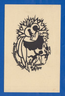 Scherenschnitt; A. M. Schwindt; 1934 Stempel Hamm - Silhouette - Scissor-type