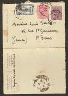 Postkaart Van Nr. 169 Gefrankeerd Met Nrs. 164 En 138 Verzonden Uit LODELINSART Naar FRANKRIJK Dd. 16/4/1921 ! ZELDZAAM - 1919-1920 Behelmter König