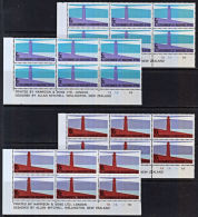 P0009 NEW ZEALAND  1981, SG L64-9, Government Life Insurance, 'A' & 'B' Control Blocks Of 6 MNH - Neufs