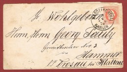 Ganzsache Kuvert ,  Karolinenthal - Hammer (Böhmen) 1879 - Lettres & Documents