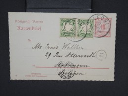 ALLEMAGNE-Entier Postal De Leoni Pour La Belgique En 1910 à Voir P6724 - Andere & Zonder Classificatie