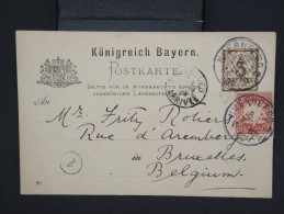 ALLEMAGNE-Entier Postal De Nuernberg Pour La Belgique En 1899 à Voir P6725 - Other & Unclassified